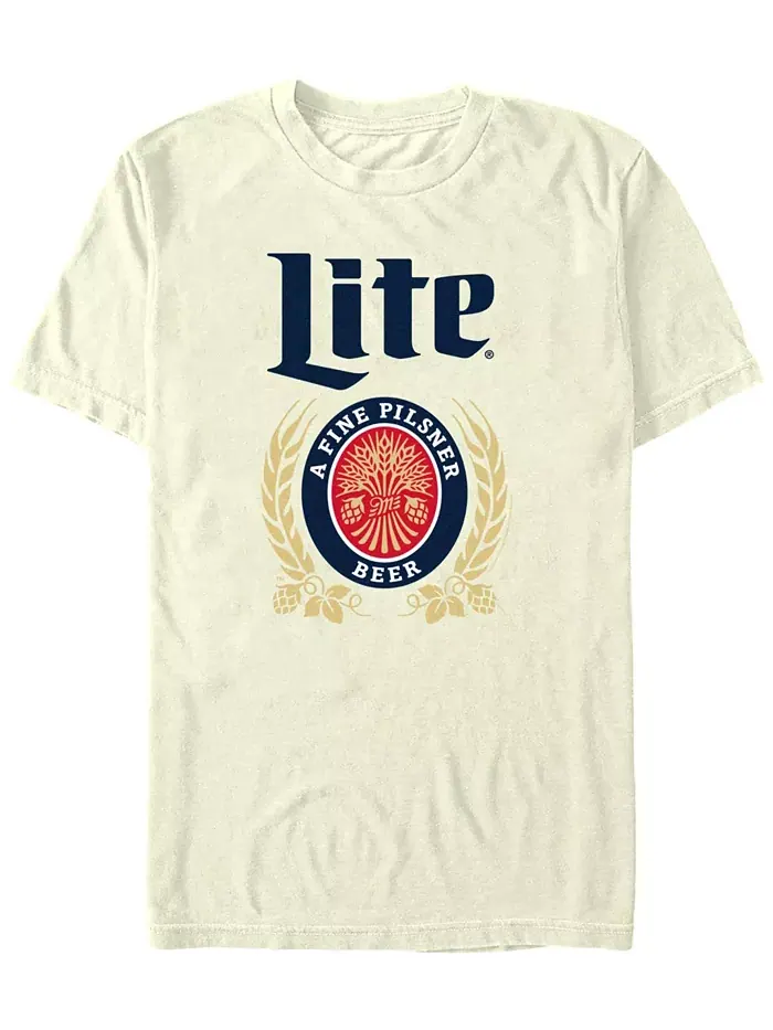 Мужская футболка с коротким рукавом Fine Lite Miller Lite — изображение 1 из 3, прозрачный