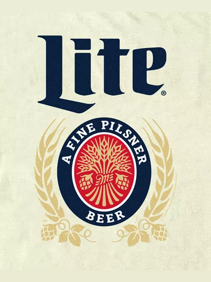 Мужская футболка с коротким рукавом Fine Lite Miller Lite — изображение 3 из 3, прозрачный