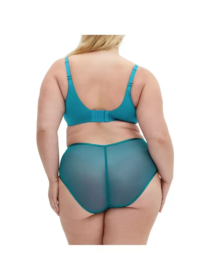 Бюстгальтер-футболка Plus Size Smooth & Chic CITY CHIC — изображение 4 из 5, бирюзовый