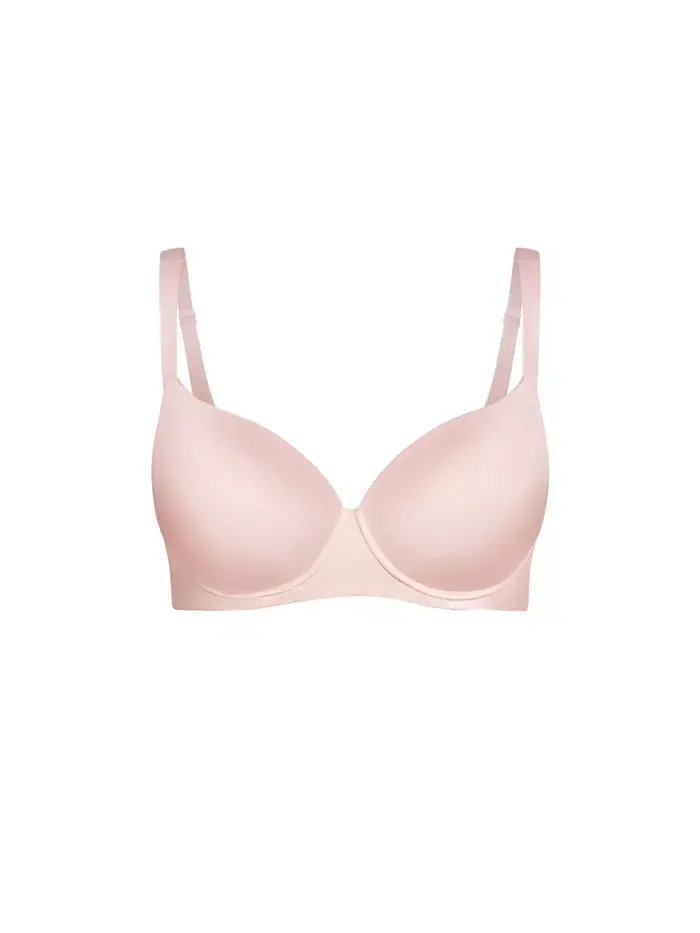 Бюстгальтер-футболка Plus Size Smooth & Chic CITY CHIC — изображение 1 из 3, розовый