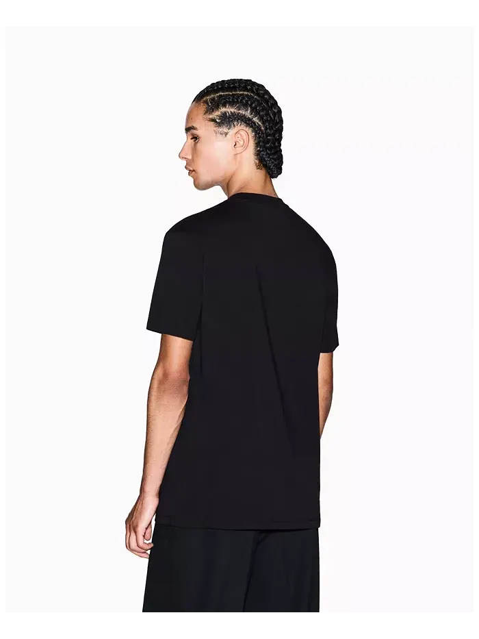 Мужская футболка с золотым логотипом и принтом A|X Armani Exchange — изображение 4 из 5, мульти