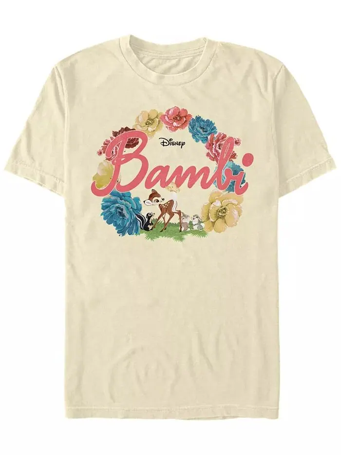 Мужская футболка с коротким рукавом Bambi Bambi Flowers Fifth Sun — изображение 1 из 1, прозрачный