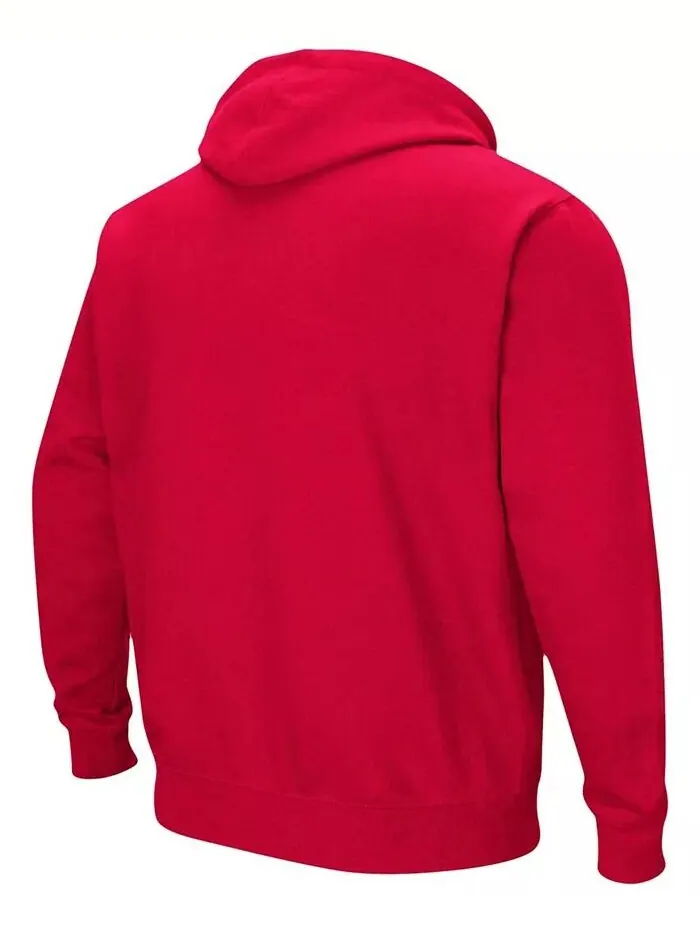Мужская толстовка с капюшоном Wisconsin Badgers Arch Logo 3.0 Colosseum — изображение 3 из 5, красный