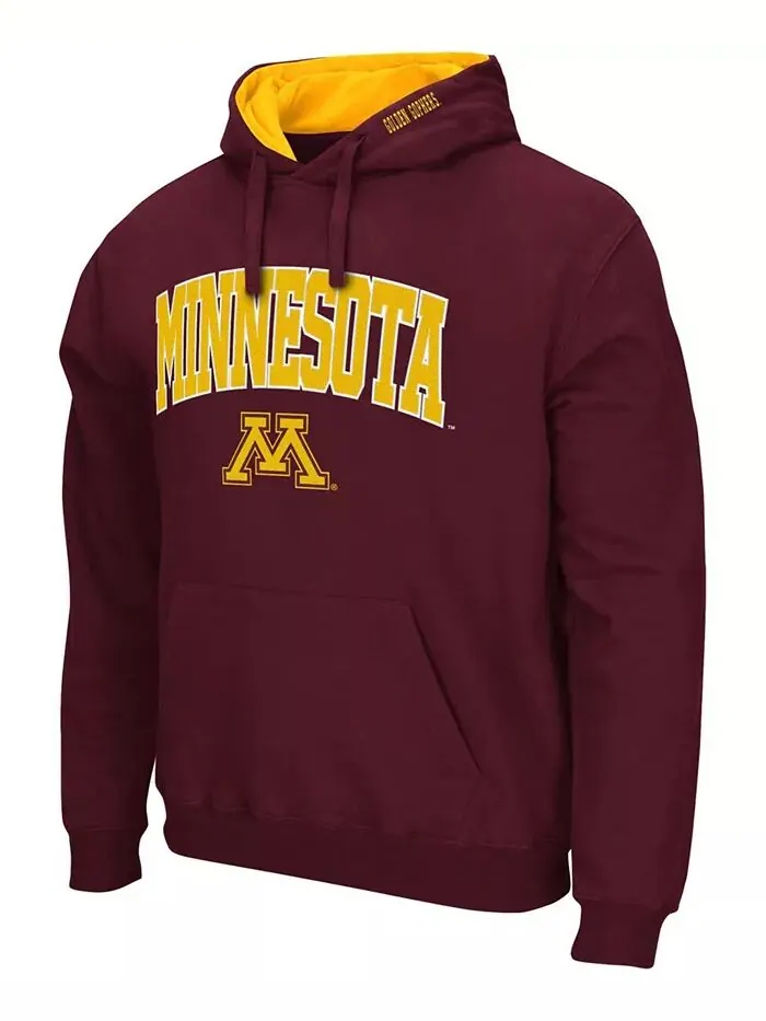 Мужская толстовка с капюшоном Minnesota Golden Gophers Arch Logo 3.0 Colosseum — изображение 2 из 3, коричневый