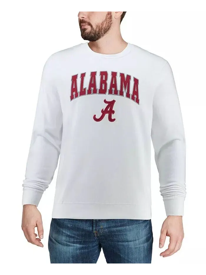 Мужская толстовка с круглым вырезом и логотипом Alabama Tide Arch Colosseum — изображение 4 из 4, белый