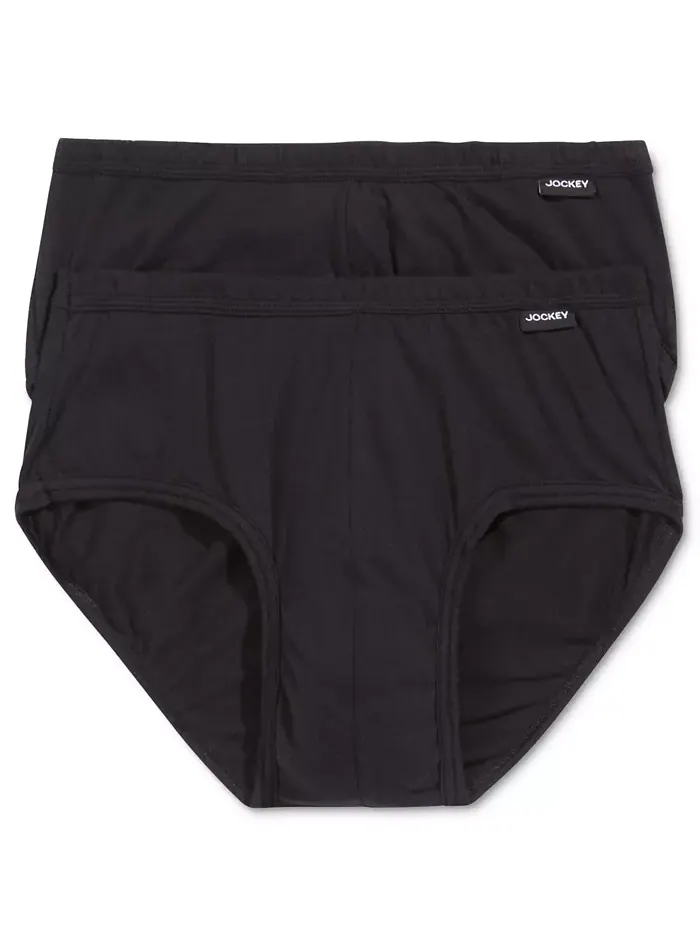 Мужские трусы Elance Poco Briefs, 2 шт Jockey — изображение 1 из 3, черный