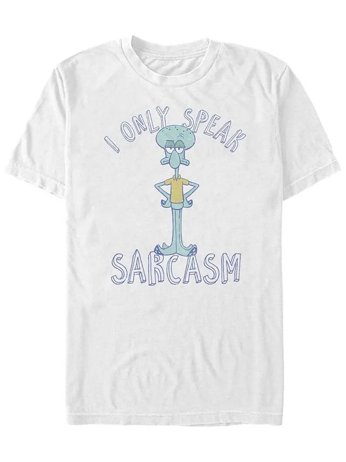 Мужская футболка с круглым вырезом и короткими рукавами Sarcasm Only Fifth Sun — изображение 1 из 1, белый