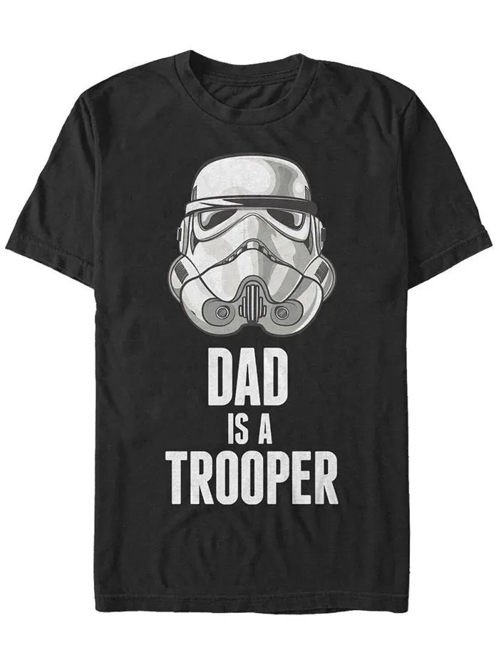 Мужская футболка Dad Trooper с короткими рукавами и круглым вырезом Fifth Sun — изображение 1 из 1, черный