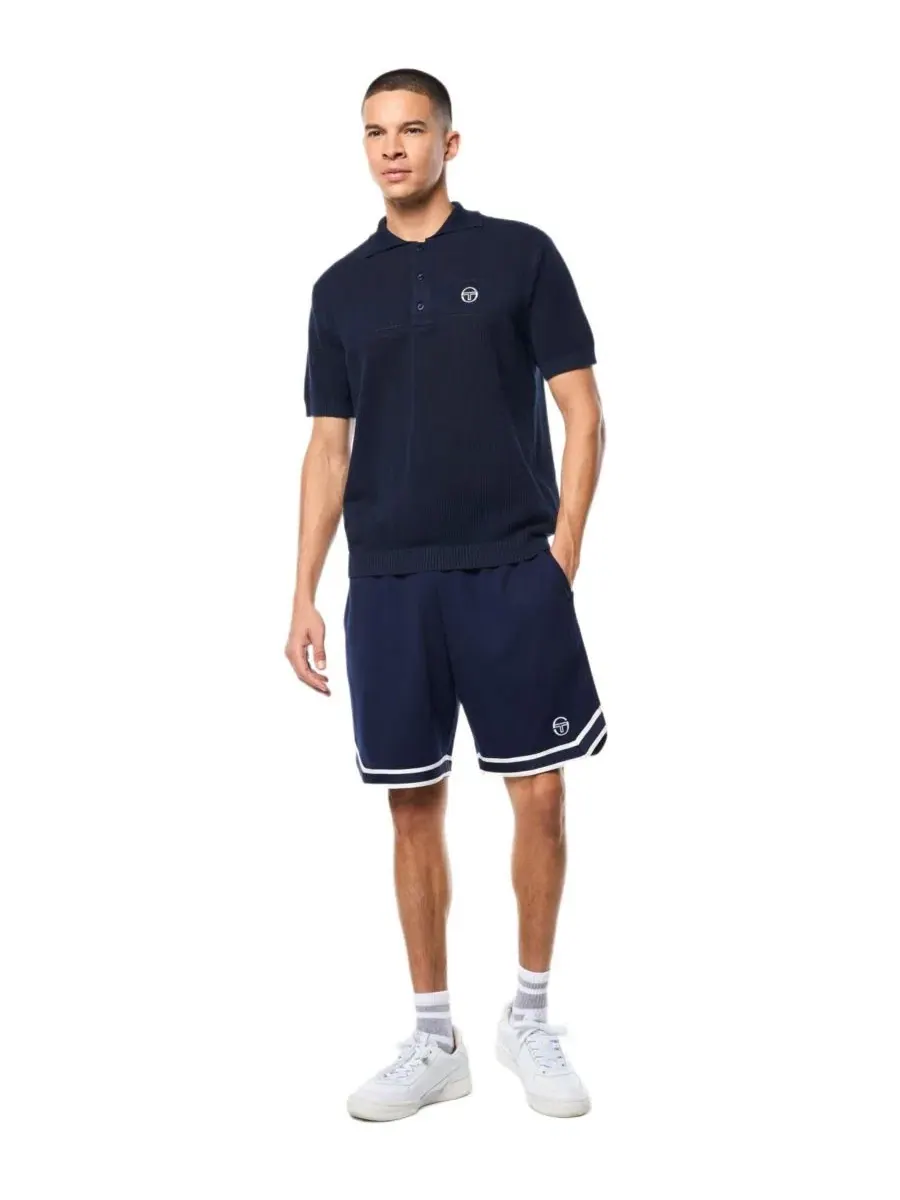Мужское поло из хлопка Sabino Knit Polo Sergio Tacchini — изображение 2 из 5, синий