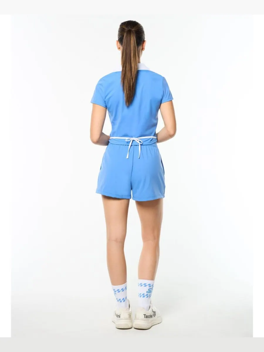 Женская рубашка-поло с агатовой обмоткой Sergio Tacchini — изображение 4 из 7, ультрамарин