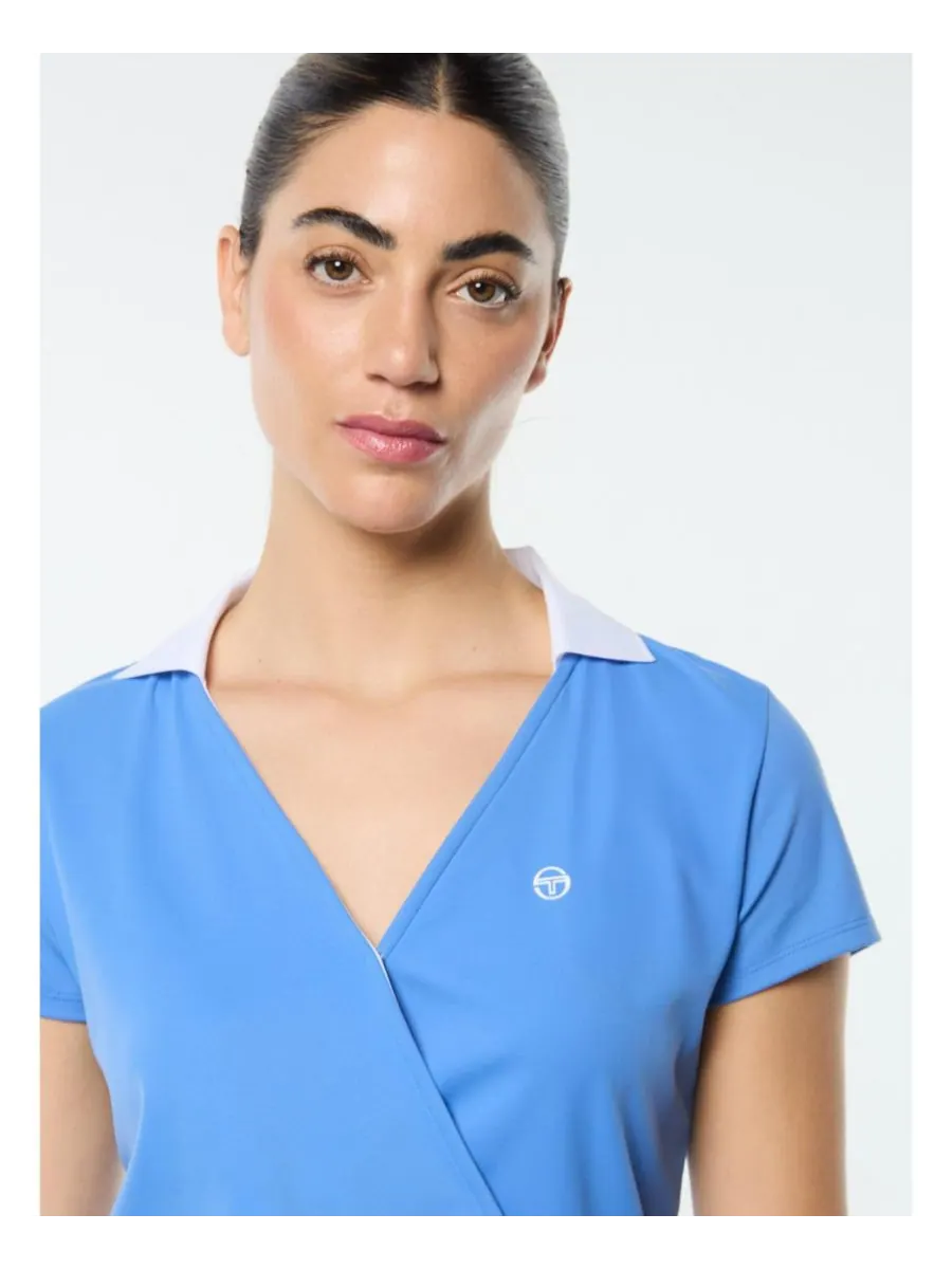 Женская рубашка-поло с агатовой обмоткой Sergio Tacchini — изображение 7 из 7, ультрамарин