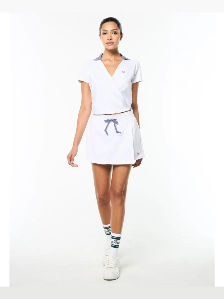 Женская рубашка-поло с агатовой обмоткой Sergio Tacchini — изображение 2 из 7, белый