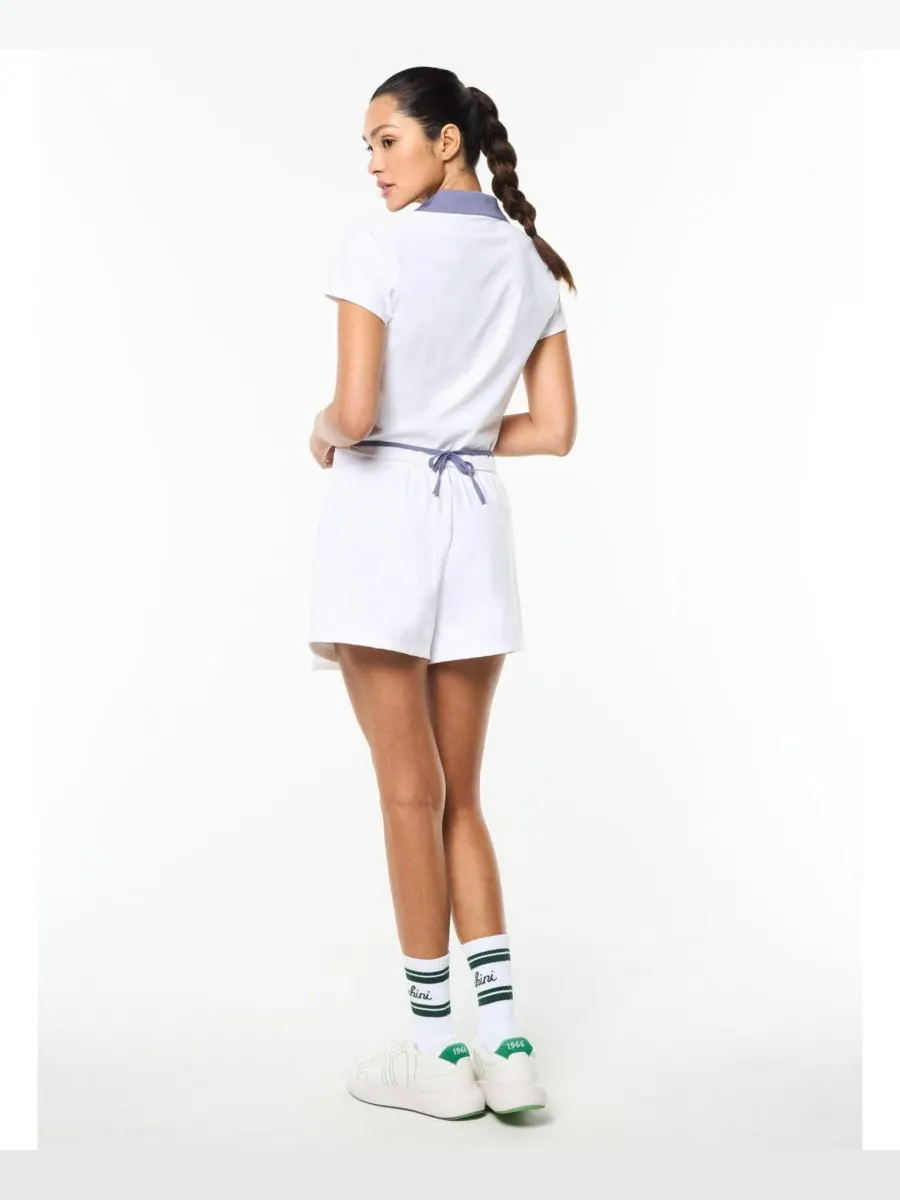 Женская рубашка-поло с агатовой обмоткой Sergio Tacchini — изображение 4 из 7, белый