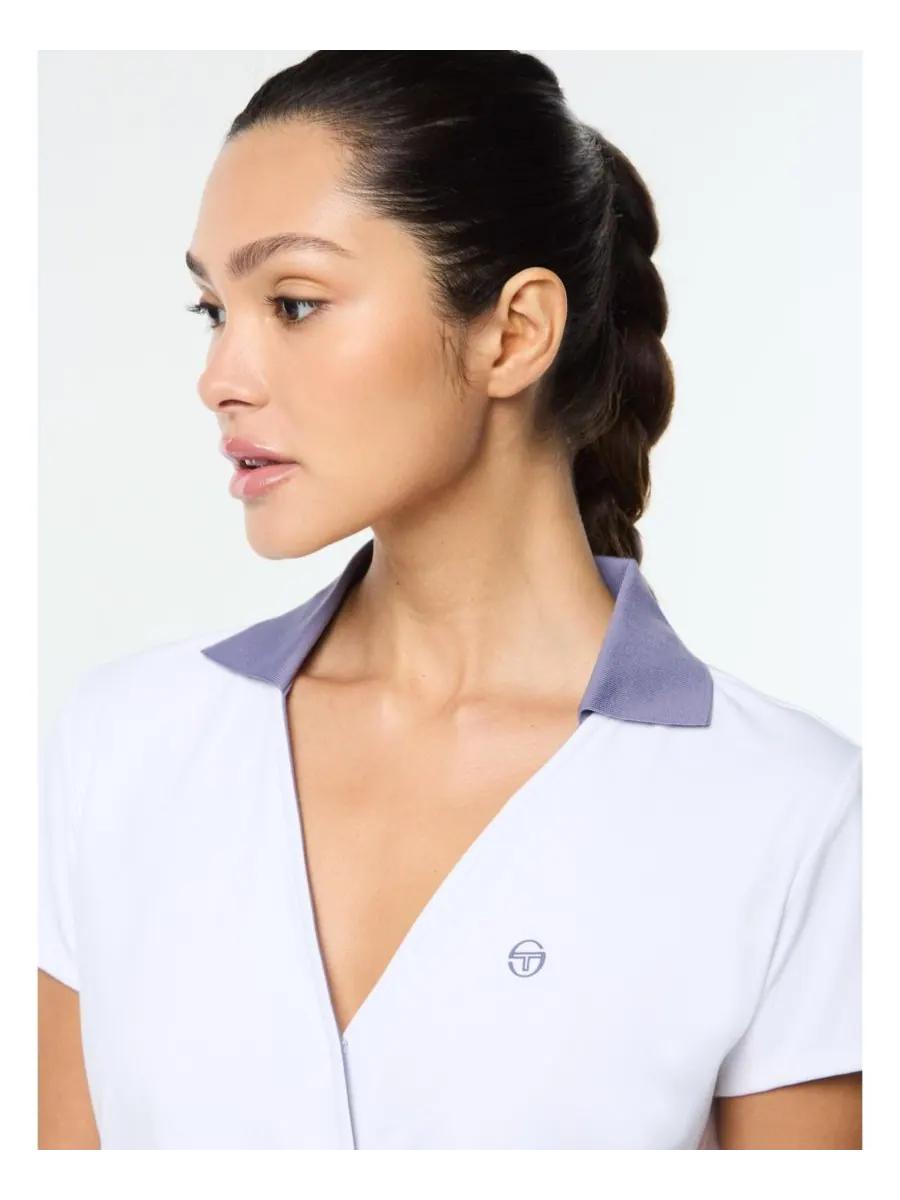 Женская рубашка-поло с агатовой обмоткой Sergio Tacchini — изображение 7 из 7, белый