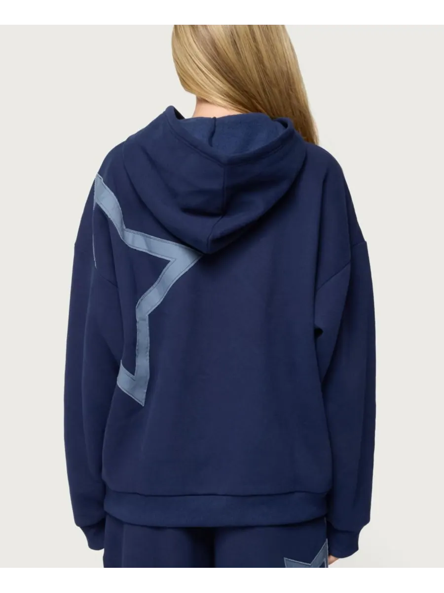 Женская толстовка Starly Oversized Edikted — изображение 2 из 4, темно-синий