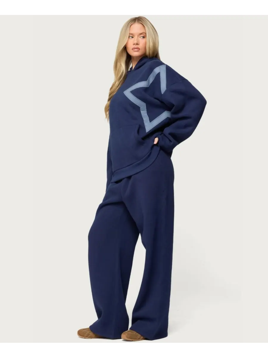 Женская толстовка Starly Oversized Edikted — изображение 3 из 4, темно-синий