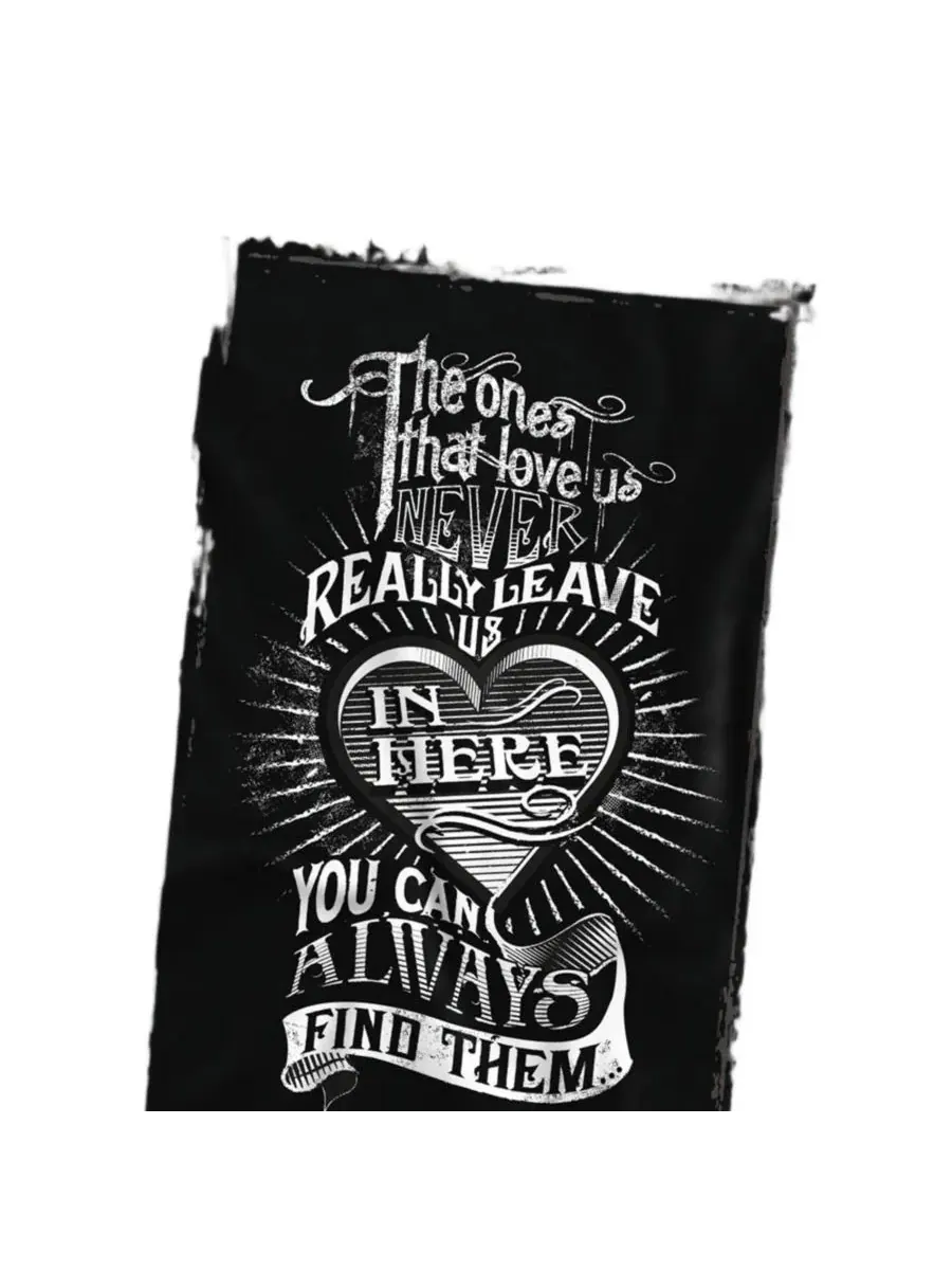 Футболка с длинным рукавом The Ones That Love Us Never Really Leave Harry Potter — изображение 2 из 3, темно-серый