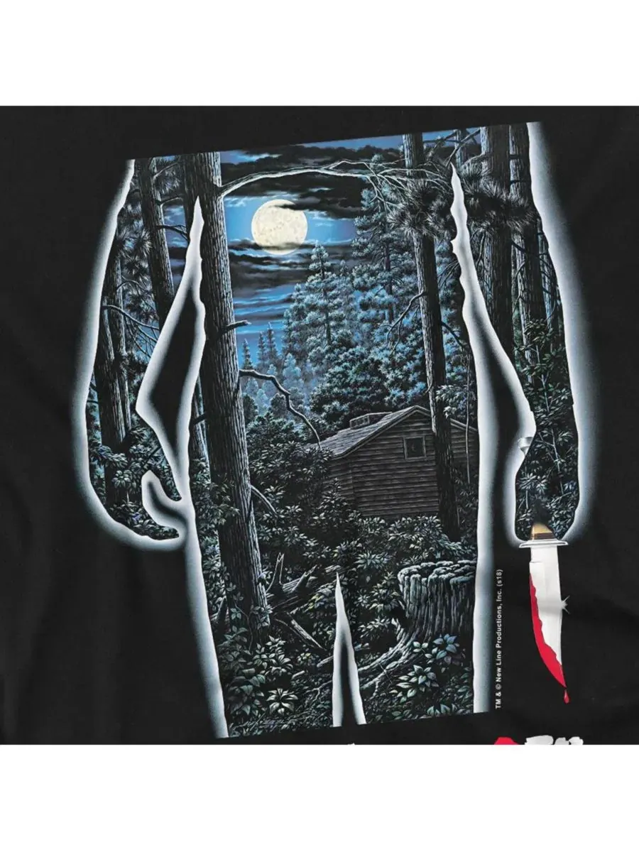Футболка с принтом Friday The 13th — изображение 3 из 3, черный