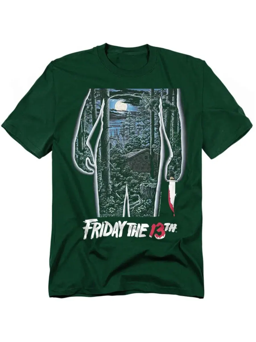 Футболка с принтом Poster Friday The 13th — зеленый
