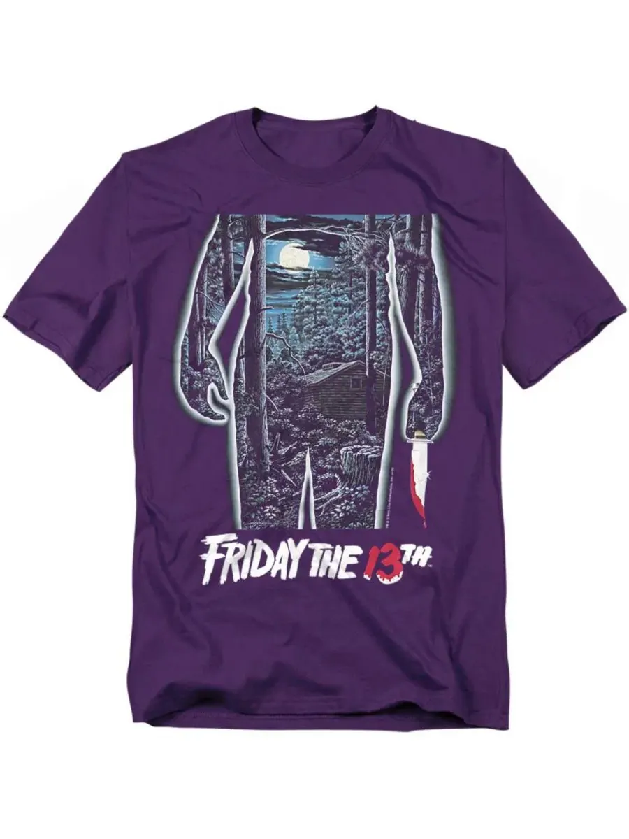 Футболка с принтом Friday The 13th — изображение 1 из 3, фиолетовый