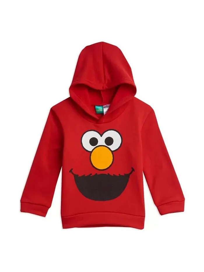 Комплект одежды из толстовки и брюк Elmo для маленьких мальчиков Sesame Street — изображение 3 из 7, красный/серый