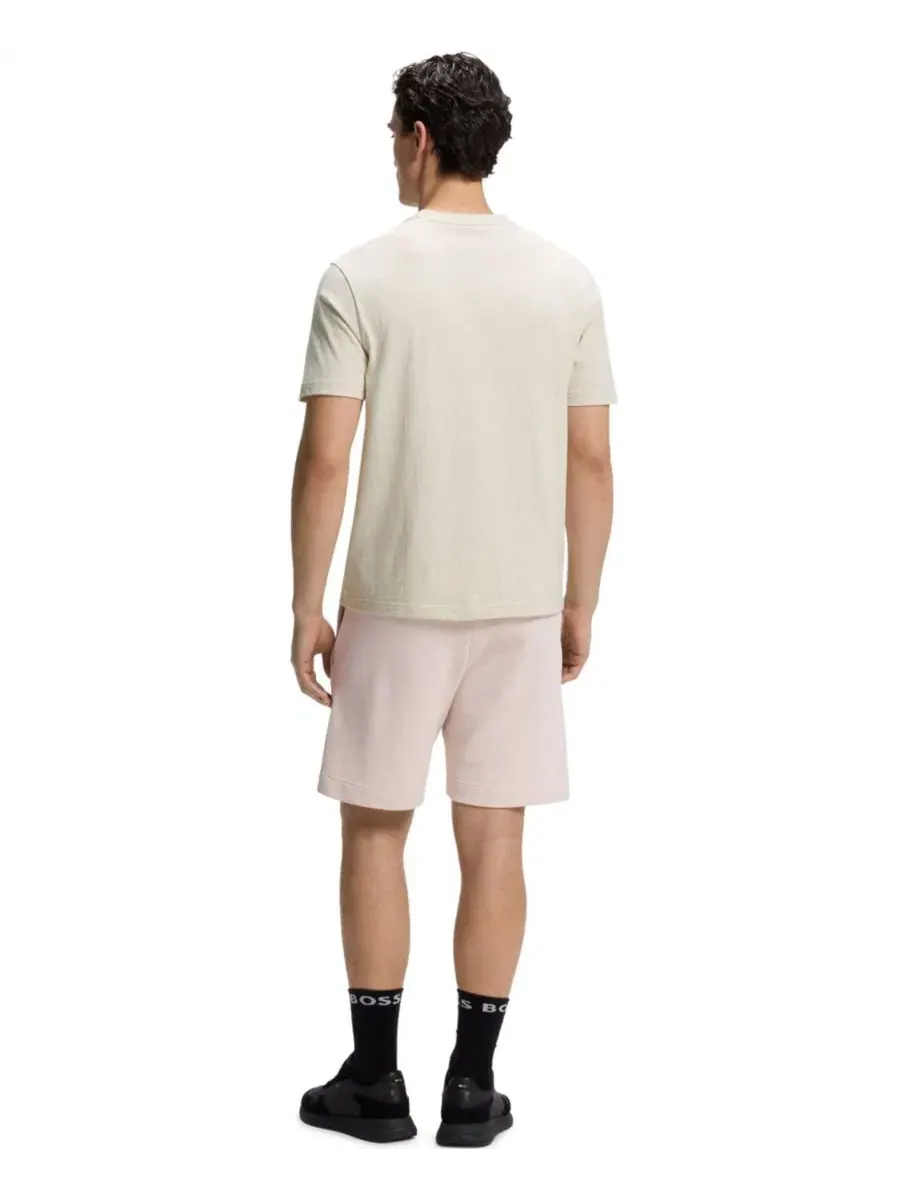 Футболка из хлопка с логотипом, модель Tonal Logo Hugo Boss — изображение 3 из 5, белый