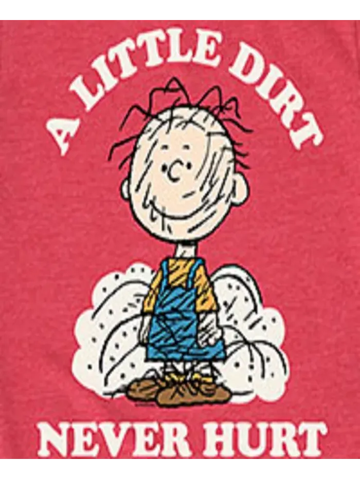 Футболка с принтом "A Little Dirt Never Hurt" для мальчиков старшего возраста Peanuts — изображение 3 из 3, красный
