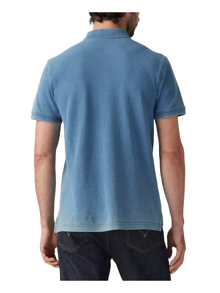 Мужская рубашка-поло Housemark Regular Fit с коротким рукавом Levi's — изображение 2 из 3, синий