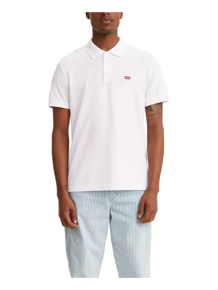 Мужская рубашка-поло Housemark Regular Fit с коротким рукавом Levi's — изображение 1 из 3, белый