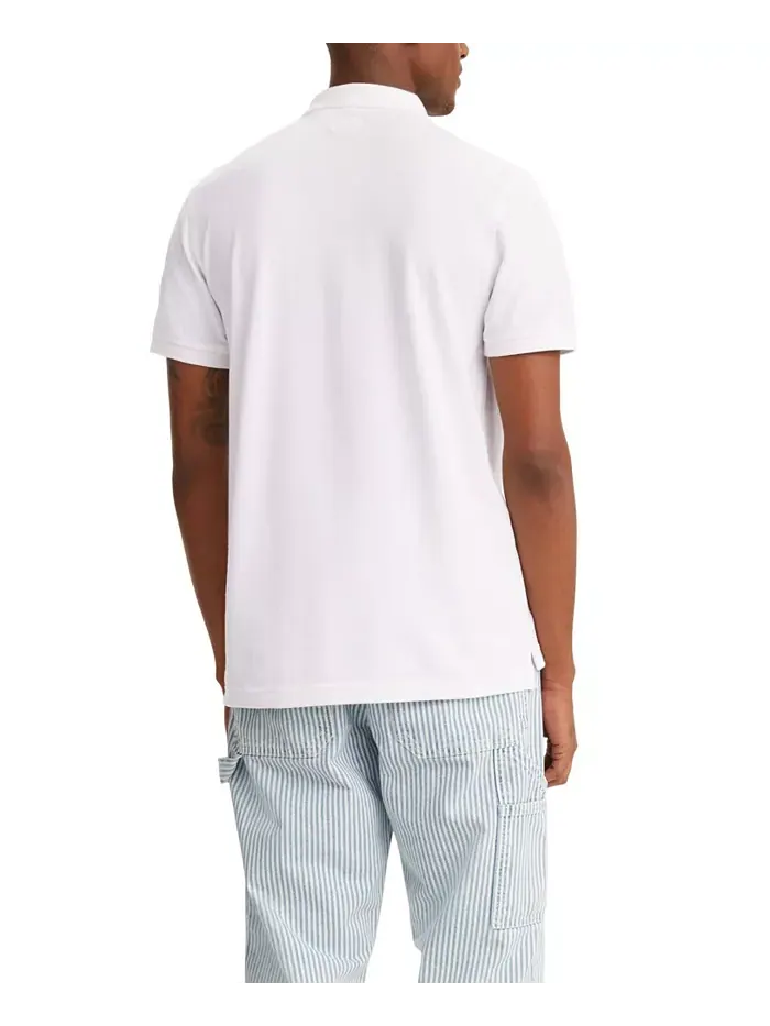 Мужская рубашка-поло Housemark Regular Fit с коротким рукавом Levi's — изображение 2 из 3, белый