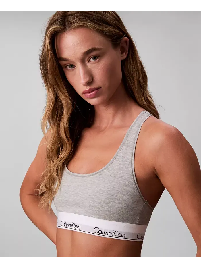 Женский бюстгальтер Icon Cotton без подкладки со спиной-борцовкой QF8493 Calvin Klein — изображение 1 из 6, ландыш