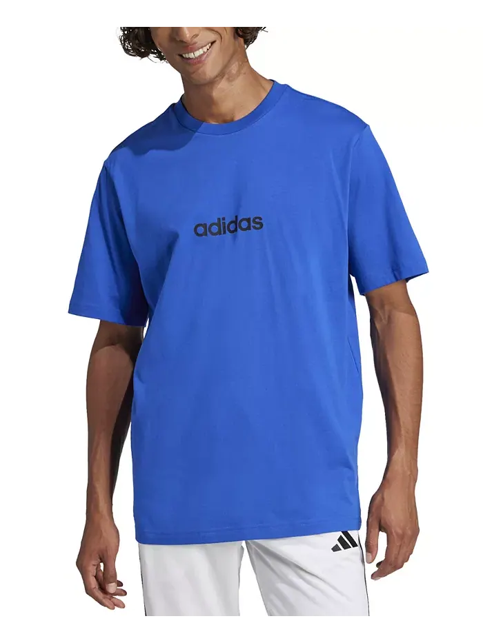 Мужская футболка Essentials Regular-Fit с линейным логотипом Adidas