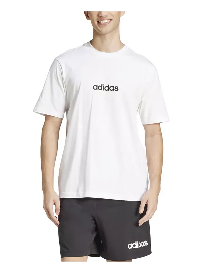 Мужская футболка Essentials Regular-Fit с линейным логотипом Adidas