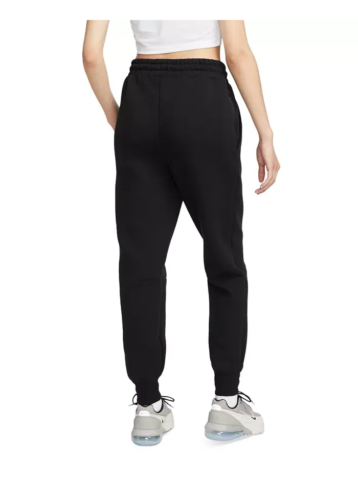 Женские спортивные брюки Tech Fleece Mid-Rise Nike — изображение 2 из 8, черный