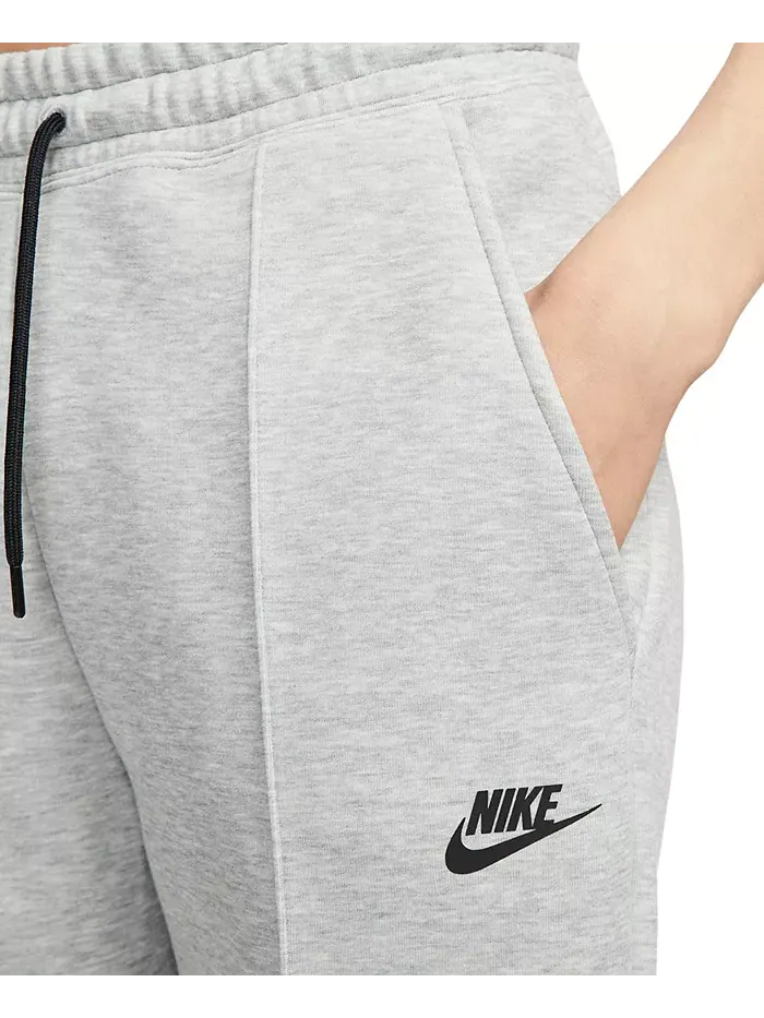 Женские спортивные брюки Tech Fleece Mid-Rise Nike — изображение 7 из 8, серый