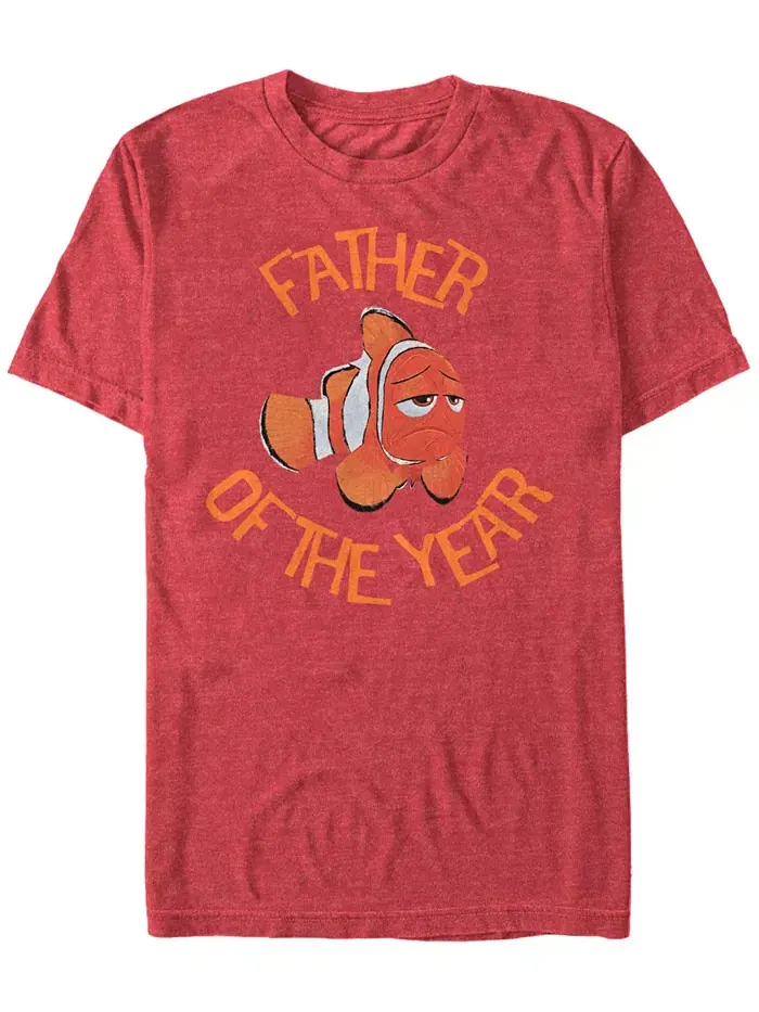 Футболка с коротким рукавом Disney Men's Pixar Finding Dory, Marlin Father of The Year Fifth Sun — изображение 1 из 1