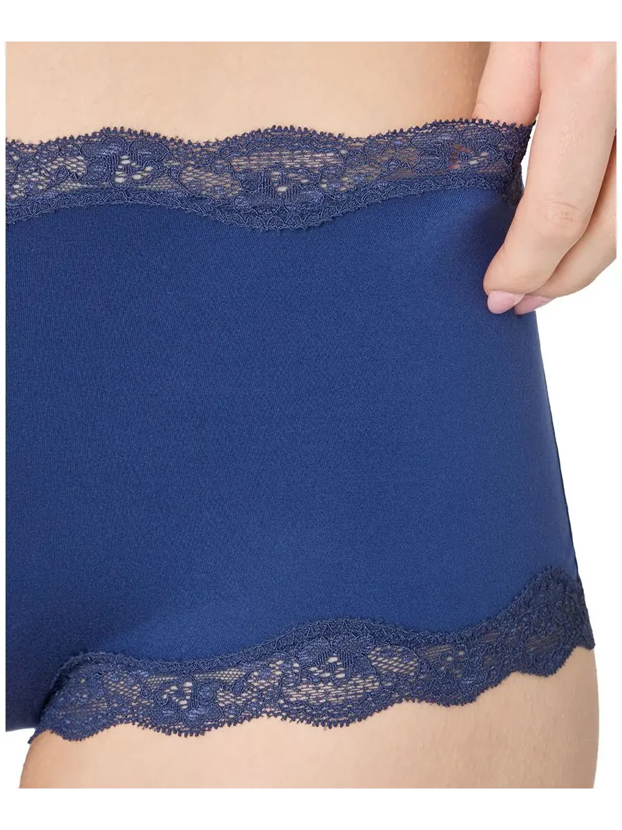 Женские повседневные кружевные трусики-шорты средней посадки DMPLBS Maidenform — изображение 3 из 4, темно-синий