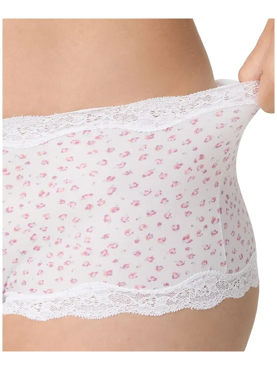Женские повседневные кружевные трусики-шорты средней посадки DMPLBS Maidenform — изображение 3 из 4, белый