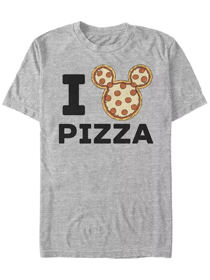 Мужская футболка с коротким рукавом Mickey Pizza Fifth Sun — изображение 1 из 1, серый