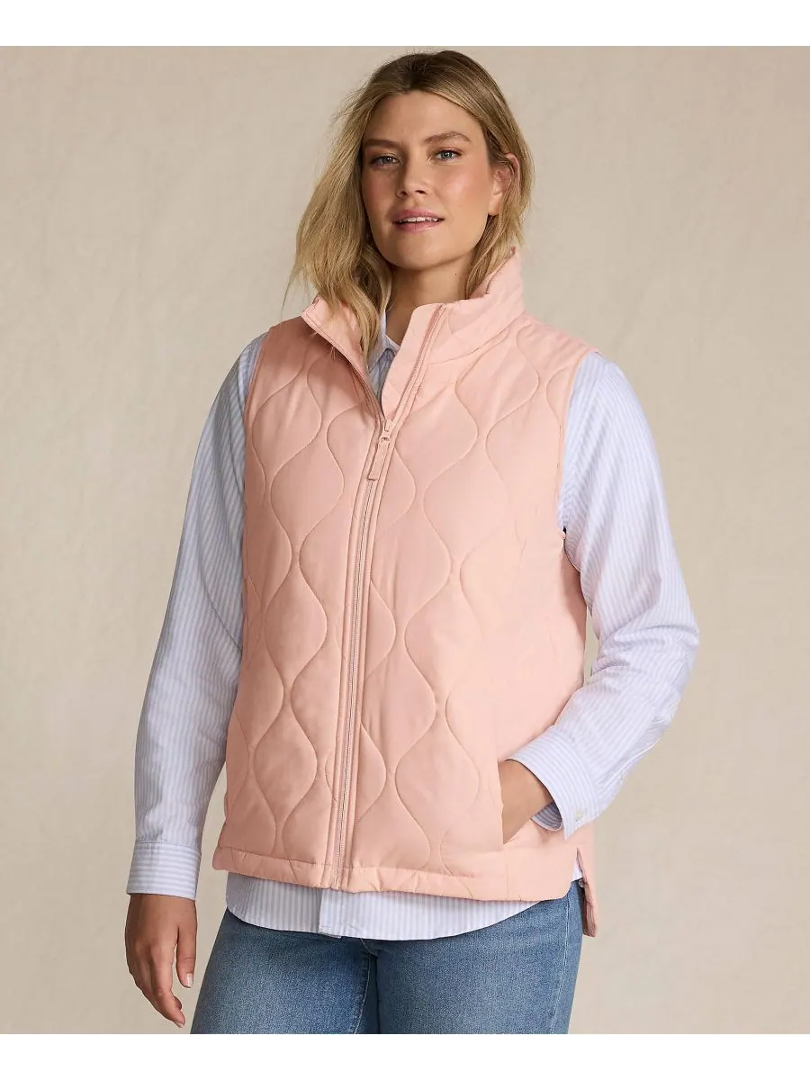 Женский стеганый утепленный жилет FeatherFree Lands' End