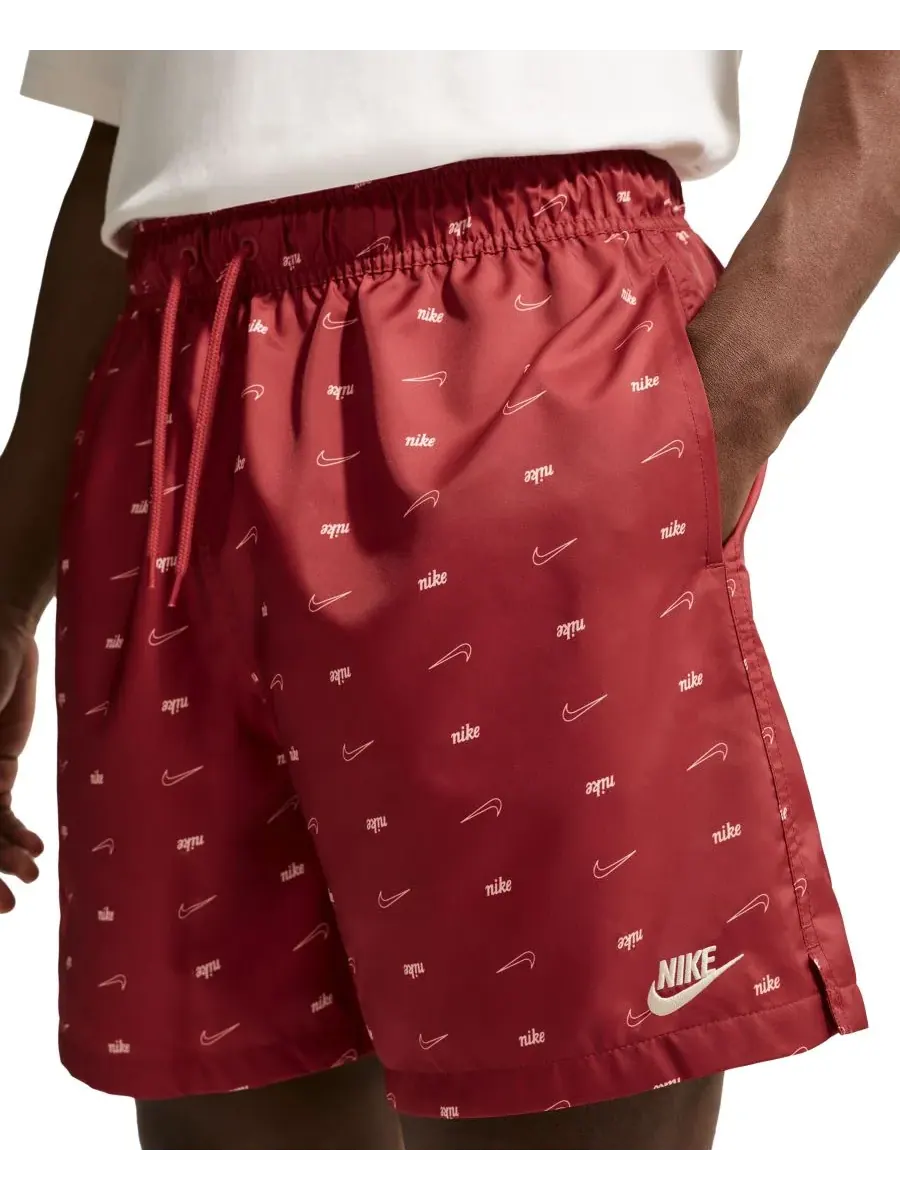 Мужские тканые шорты с эластичным поясом Nike — изображение 2 из 4, красный