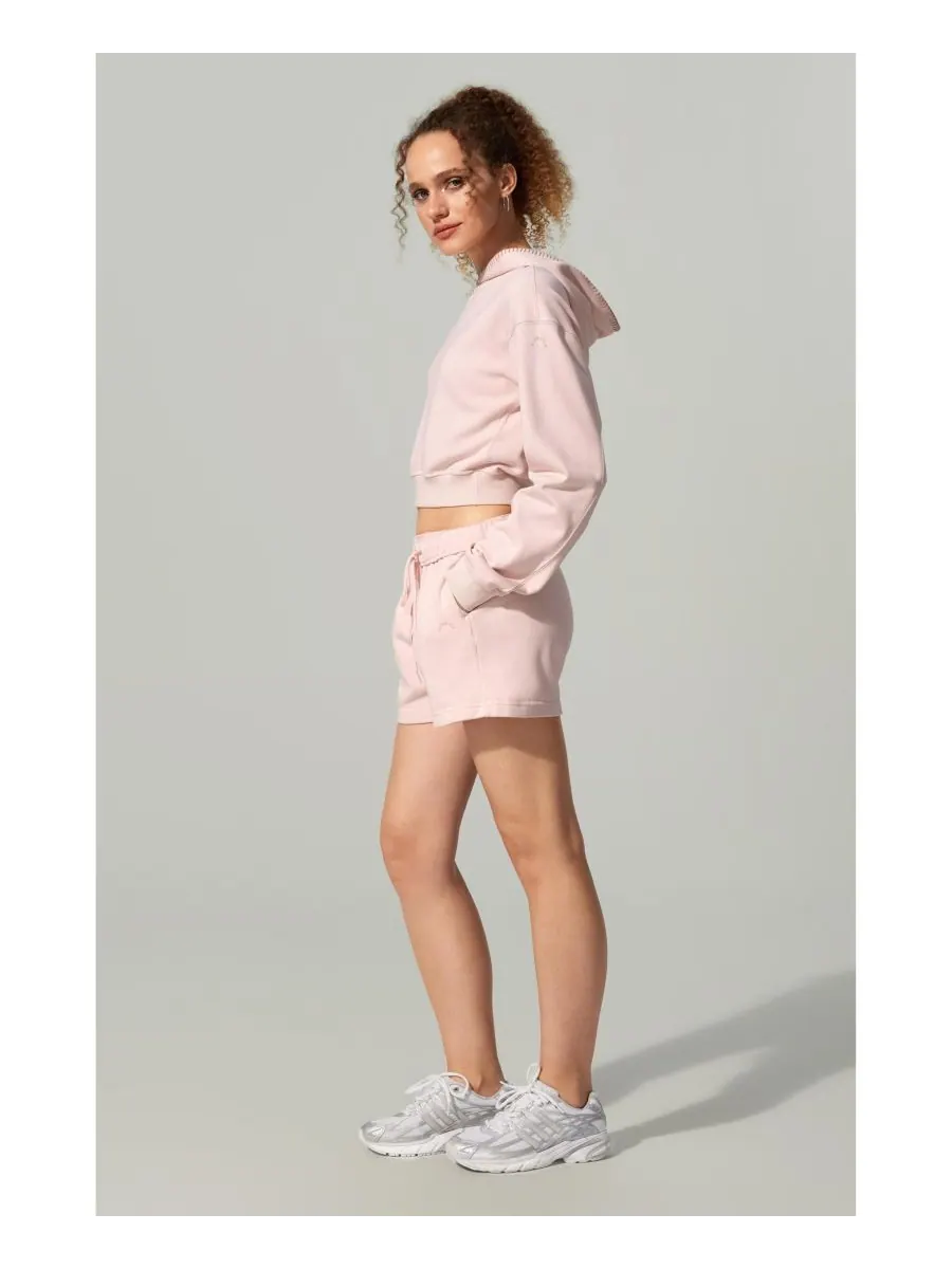 Укороченная толстовка Seamflow Poise Pullover Hoddie LILYSILK — изображение 3 из 5, розовый