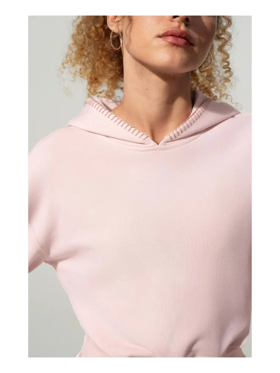 Укороченная толстовка Seamflow Poise Pullover Hoddie LILYSILK — изображение 4 из 5, розовый
