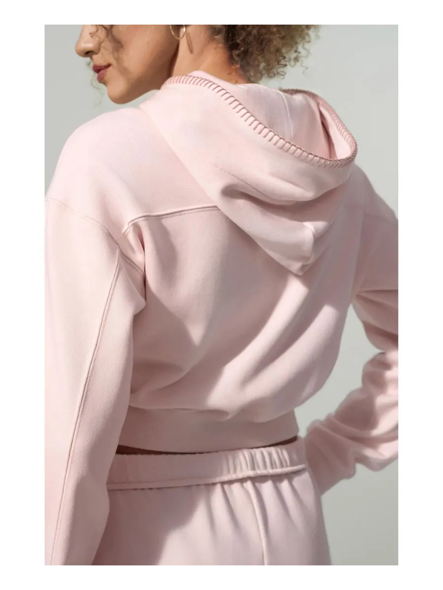 Укороченная толстовка Seamflow Poise Pullover Hoddie LILYSILK — изображение 5 из 5, розовый