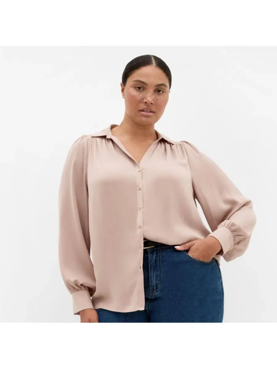 Женская рубашка Hadlee City Chic — изображение 1 из 5, бежевый