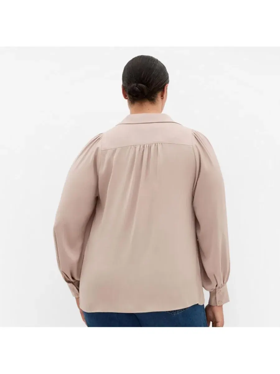 Женская рубашка Hadlee City Chic — изображение 2 из 5, бежевый