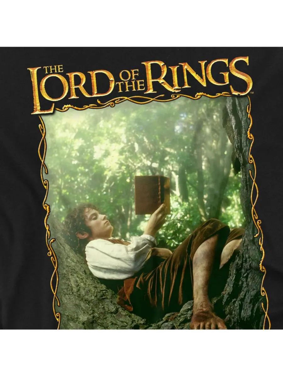 Мужская футболка Reader Frodo Lord Of The Rings — изображение 2 из 3, черный