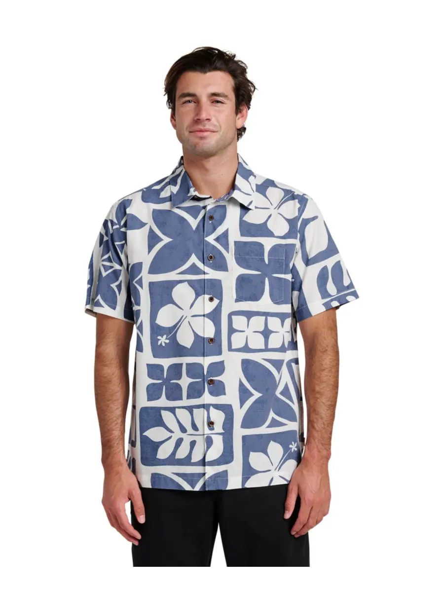 Мужская рубашка Quiksilver Tiki Island Quiksilver Waterman — серый
