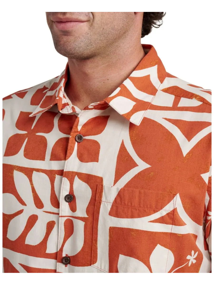Мужская рубашка Quiksilver Tiki Island Quiksilver Waterman, Hot Sauce — изображение 2 из 3
