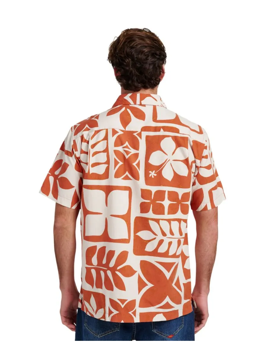 Мужская рубашка Quiksilver Tiki Island Quiksilver Waterman, Hot Sauce — изображение 3 из 3